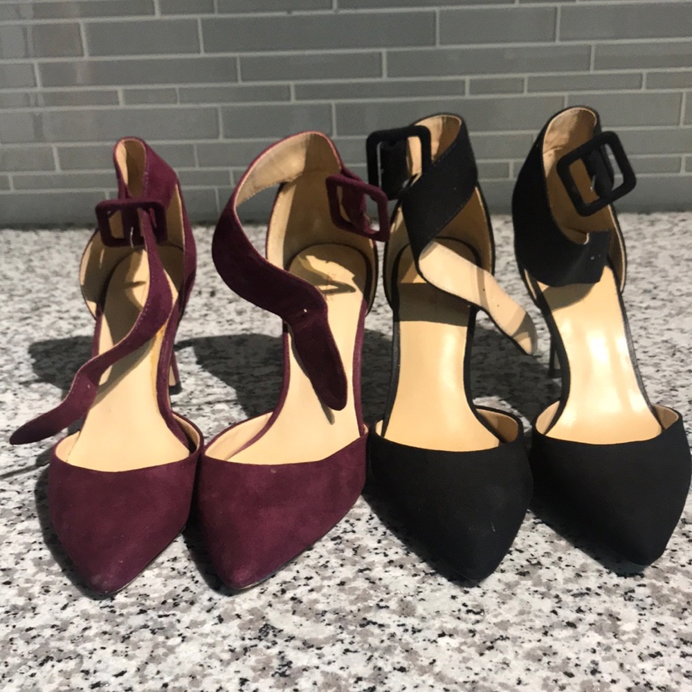 Zara heels- Burgundy